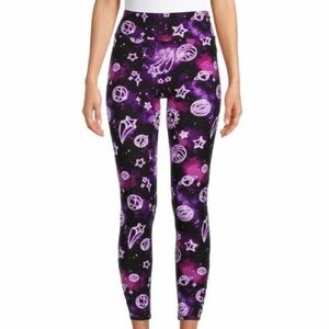 No Boundaries Leggings Purple Galaxy print size 20